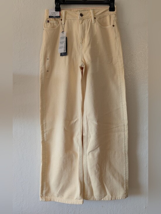 Tommy Hilfiger Pants - Women's Cream High-rise Modern Wide Leg